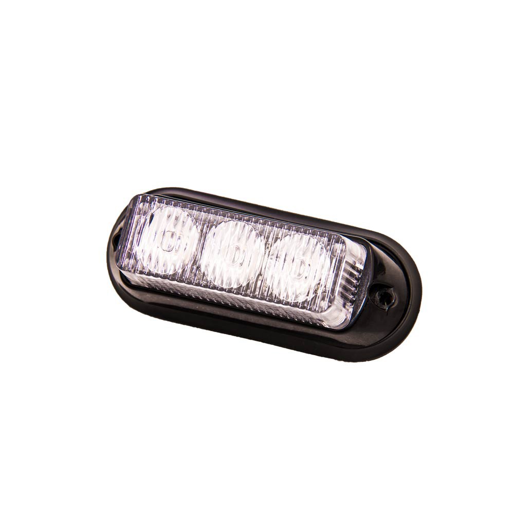 3-LED Strobe Light Amber 12/24V | Surface Mounting | Nedking